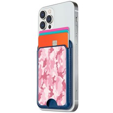 JUST4YOU 밀리터리 카드 포켓, 핑크, 1개