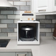 Noagagu 400迷你微波爐架, 白色, 1層