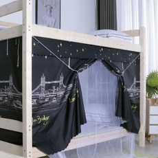 Sonio 雙層床遮光窗簾蚊帳, 02 午夜