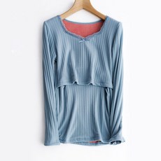 레이스 임부 내복 상의