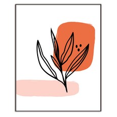추상 일러스트 그림 인테리어 액자 IDP-058, 엣지 블랙