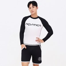 아쿠아티카 남성용 only one 래쉬가드 상의 + 트렁크반바지 세트 AQAMTS2301