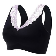 루나글램 여성스러운 망사 포인트 심플한 임산부 브라 LKJ003