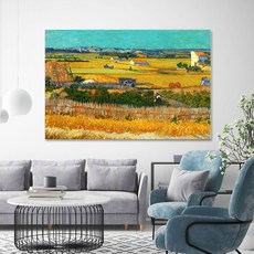 Baek & Art 文森·梵谷名畫帆布畫框 17 拉克羅的豐收