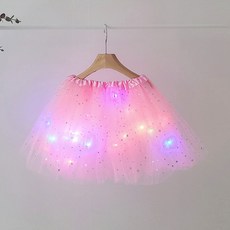 ON THE KIDS 女童三層亮片LED發光蓬蓬紗裙