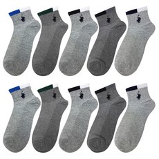 BEVERLY HILLS POLO CLUB 比佛利保羅 男士頂部Logo超迷你網眼襪 5款 x 2雙組