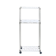 CleanArt Plus 2格回收架 2層, 銀色（框架），白色（入口）, 1個