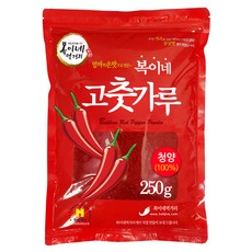 복이네먹거리 중국산 청양 고춧가루 아주매운맛 김치용, 250g, 1개