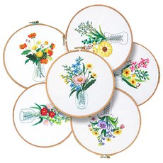 初學者手縫 6種 DIY組, 歐洲花束, 1套