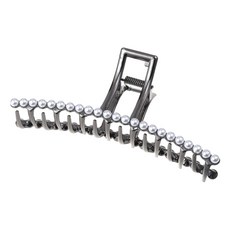 수스다 빅사이즈 진주 일자 메탈 유광 반묶음 올림머리 집게핀