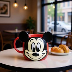 Skater 角色臉部馬克杯 CHMGD4 米奇, 1個, 390ml, 混合色