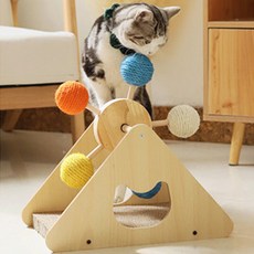 레드퍼피 고양이 네코야 풍차 스크래쳐 B타입, 혼합색상, 1개