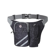 JCP運動跑步口袋腰包, 黑色