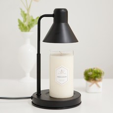 the Sweet 蠟燭 + MONO 黑色可調高度定時融蠟燈 + 燈泡 2入組, 檸檬薰衣草