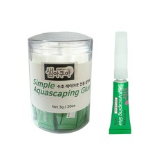 Samaqua 簡約水族造景水草膠 20入, 1個