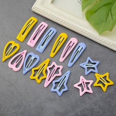 HanNal 女童奶油色星星方形圓形15件組