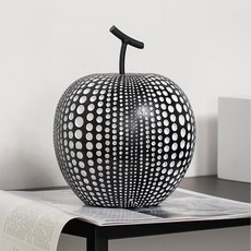 波點甜瓜藝術裝飾品, 黑色