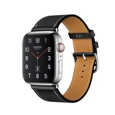 iMall Apple Watch皮革錶帶, 黑色