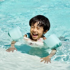 NAI-B 奈比 兒童小熊手臂圈式救生衣 FREE, 1個, 薄荷綠