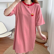 長版短袖哺乳上衣