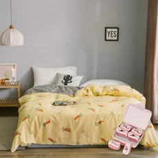 優質純棉被套+棉被固定夾6入組 B10, 款式9(被套)