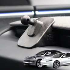 FICS 신형 테슬라 모델3 하이랜드 2024년형 / 모델Y 주니퍼 2025년형 전용 송풍구 차량용 마운트, 블랙, 1개