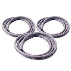 WIND KEEPER TPV玄關門隔音防風密封膠條 橡膠墊圈 A型 灰色 13mm x 19mm x 2.1m, 3個