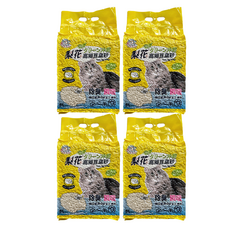 毛皇上 豆腐貓砂,6L,原味,4包 - 天然豆腐砂、可沖馬桶、低粉塵