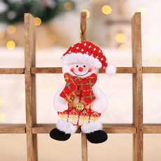 造型聖誕樹吊飾 雪人2號款 2入, 混合顏色