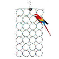 DING DONG PET 鸚鵡網梯鳥環玩具, 1個, 隨機出貨
