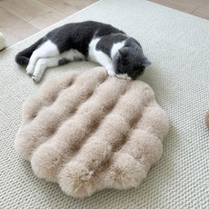 데이소이 고양이 럭셔리 쿠션 원형, 04머쉬룸, 1개