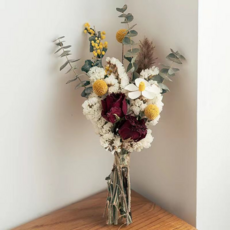 트레오바 조화 우아한 조화앤리스, 빨간장미부케(꽃병없음), 1개