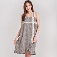 eline 女款平口純棉細肩帶高爾夫罩衫