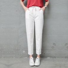PEONIST 女款 R 直筒寬鬆水洗長褲