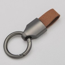 코히모 자동차 가죽 키링 키홀더, 브라운, 5W0322