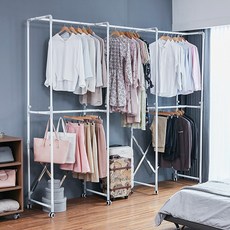까사마루 접이식 키다리 행거 2p, 화이트