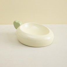 PASTEL PET 寵物胡蘿蔔陶瓷餐具 FREE, 象牙白, 1個