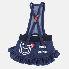 Lovely 狗狗丹寧可愛短裙, 藍色