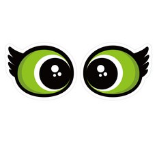 Mungkiwoldeu 高亮度保持安全距離反光貼紙 大型 小燈籠01, 1套, 混合顏色