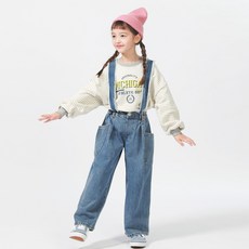 제이키즈 뮤티 데님 멜빵팬츠 J8402