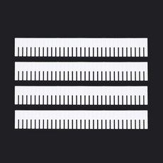 可裁剪書桌抽屜隔板 7cm, 4個, 單一顏色