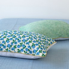 Nubile 四層紗布番茄格紋雙面用方便更換鬆緊帶式枕頭套