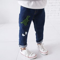 sonyun market 兒童恐龍牛仔褲