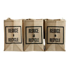 Eco Bin回收分類回收袋 3種組, 紙、塑料、罐頭, 1套