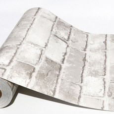 DECOMI Airfree無氣泡仿舊磚紋壁貼 STONE-103, 仿舊磚紋 淺灰色