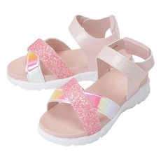 benetton 班尼頓 女童亮片幻彩交叉帶涼鞋 QCSHQ2231