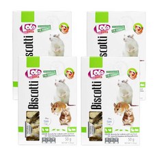 로로펫 햄스터간식 씨푸드 쿠키, 50g, 4개