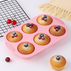 B Home Baking 高彈性矽膠6格瑪芬烤盤, 1個