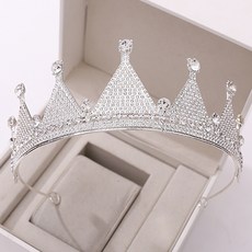 LUNA GLAM 自助婚紗美妝仙女公主皇冠 H1264, 銀白色(TRZ143), 1個