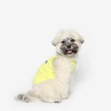 TUSTUS 羅紋背心寵物服, 檸檬黃, 1件